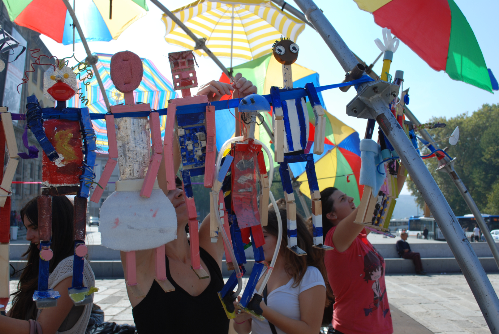 Fimpalitos · oficina de construção e manipulação de marionetas